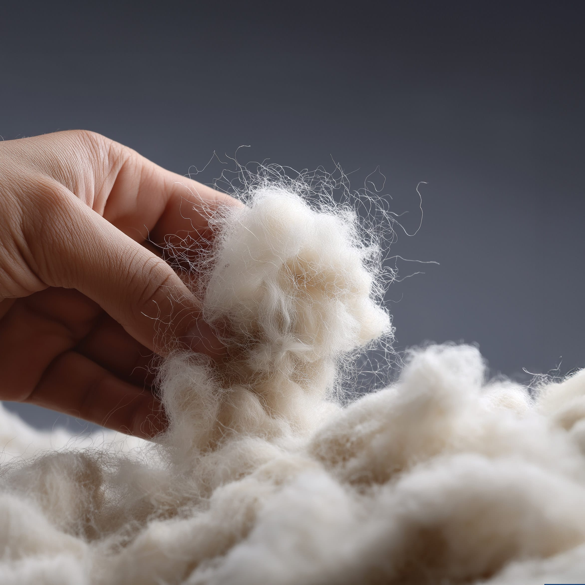 Premium 24-micron Merino wool fiber used in Metsgo dryer balls